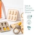 thumbnail image 4 of Silicone Baby Fruit Feeders with Freezer Tray, Tan, 2-Count, 4 of 6