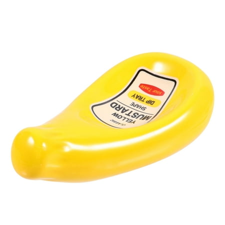 

NUOLUX 1Pc Extruded Bottle Shape Seasoning Dishes Food Dipping Bowl Mustard Dish