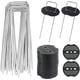 thumbnail image 1 of Estacas De Jardín En Forma De U con 40 Arandelas De Sardinas Que Fijan Lona Para Acolchado Estacas De Metal Para Jardinería Fijación De Lona Para El Control De Malezas 15X4/Φ2.1Mm -40 Piezas, 1 of 4