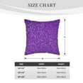 thumbnail image 4 of Kll Glitter Purple Decorative Throw Pillow Covers Velvet Soft For Couch Sofa Bedroom Living Room Outdoor -20"X20", 4 of 8