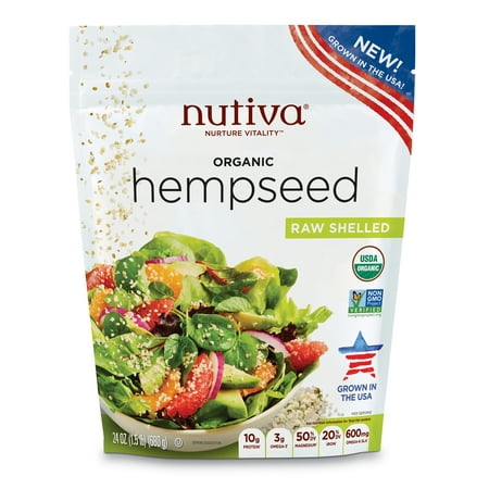Nutiva Organic Raw Hemp Seeds, 24 Oz