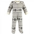thumbnail image 3 of Touched by Nature Baby Organic Cotton Zipper Sleep and Play 3pk, Winter Woodland, 0-3 Months, 3 of 4