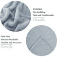 thumbnail image 3 of EVNELE Light Gray Queen Size Blankets, Fuzzy Lightweight Warm Throw Blanket for Couch, Sofa, Pet, Bed, 90 x 90 inch, 3 of 6