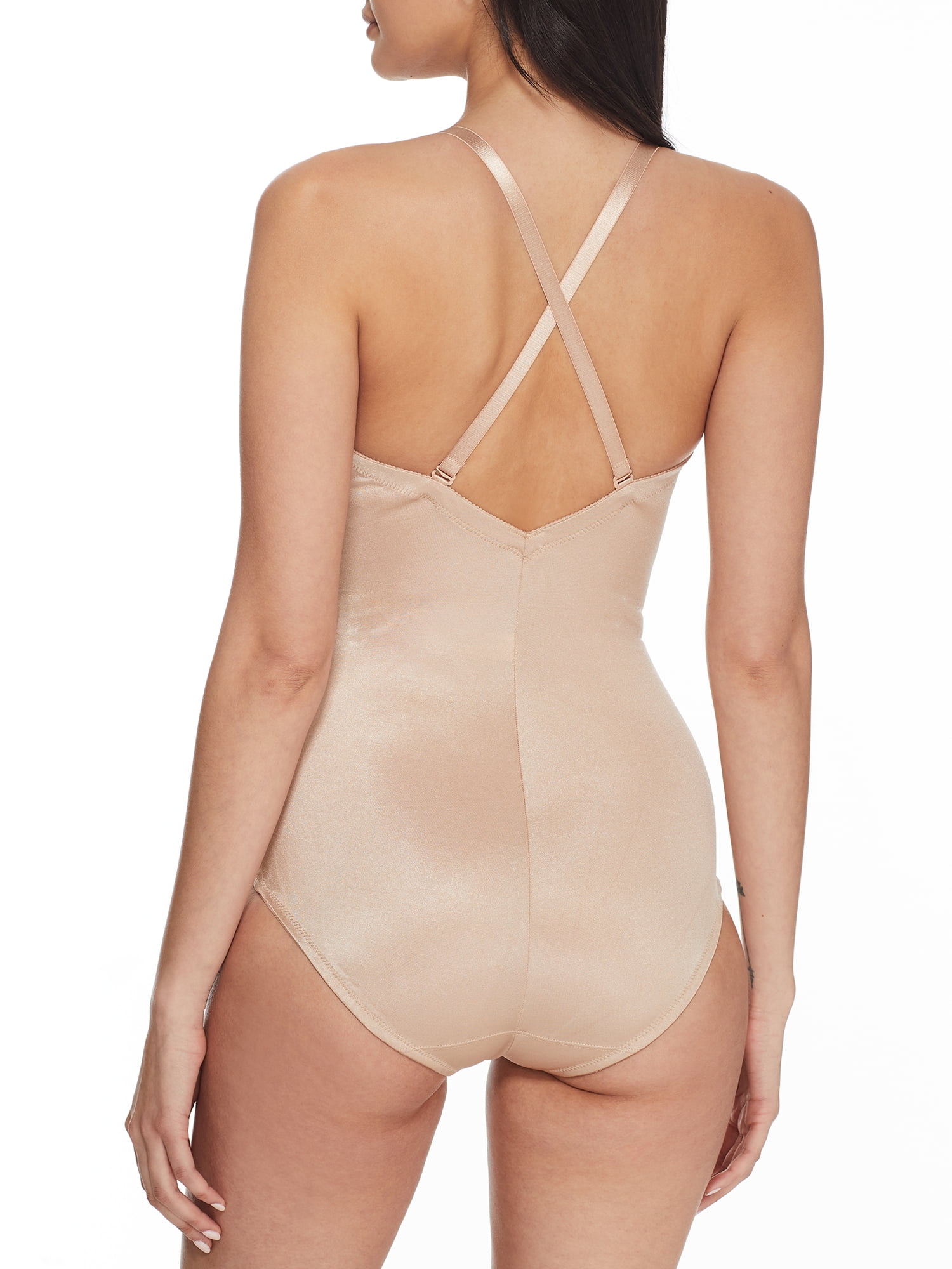 Va Bien Womens Firm Control Plunge Bodysuit Style-1500 - Walmart.com