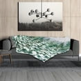 thumbnail image 4 of Christmas Blanket Soft Flannel Lightweight Green Pine Tree Forest Snowflake Throw Blanket Cozy Warm Blankets Xmas Winter Holiday Home Party Decor On Living Room Sofa Couch Bed 60x80 inch, 4 of 7
