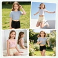 thumbnail image 4 of Ruisita 2 Pack Girl Boy Cut Low Rise Shorts Comfortable Dance and Bike Shorts Skirt Shorts for Teenagers, 4 of 9