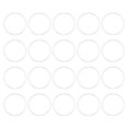 thumbnail image 1 of Unique Bargains 100 Pack 15mm Brass Hollow Circle Bezel Round Linking Rings(Bright Silver), 1 of 4