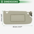 thumbnail image 4 of Visera de sol para el lado del pasajero derecho de Unique Bargains para Nissan Altima 2013-2017 con espejo y luz No.96400-3TA2A, 4 of 7