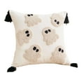 thumbnail image 1 of Halloween Pillow Cover Set 45x45cm Cute Bat & Pumpkin Tufted Sham for Couch Bed (5 Designs Insert Not Included), 1 of 3