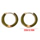 thumbnail image 2 of Pendientes de aro de primavera - pendientes pequeños de cobre fresco de 2 cm para mujer, joyería de moda versátil para el uso diario, 2 of 2