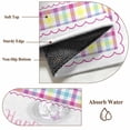 thumbnail image 6 of Large Area Rugs for Living Room Bedroom, Easter 8'x10' Rug Washable Carpet Runner Indoor Outdoor, Spring Tulip Floral Rabbits Butterfly Pastoral Non Slip Floor Mats Rug for Kitchen, Patio, 6 of 8