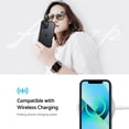 thumbnail image 6 of Designed for iPhone 13 Mini Case, [Support Wireless Charging] Soft Silicone Slim Anti-Scratch Phone Case for iPhone 13 Mini 5.4 inch, Black, 6 of 13
