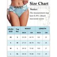 thumbnail image 6 of Ausing Women's Briefs Ruffle Satin Panties Frill Trim Low Rise Smooth Lightweight Bikini Underwear Light Blue XS, 6 of 6
