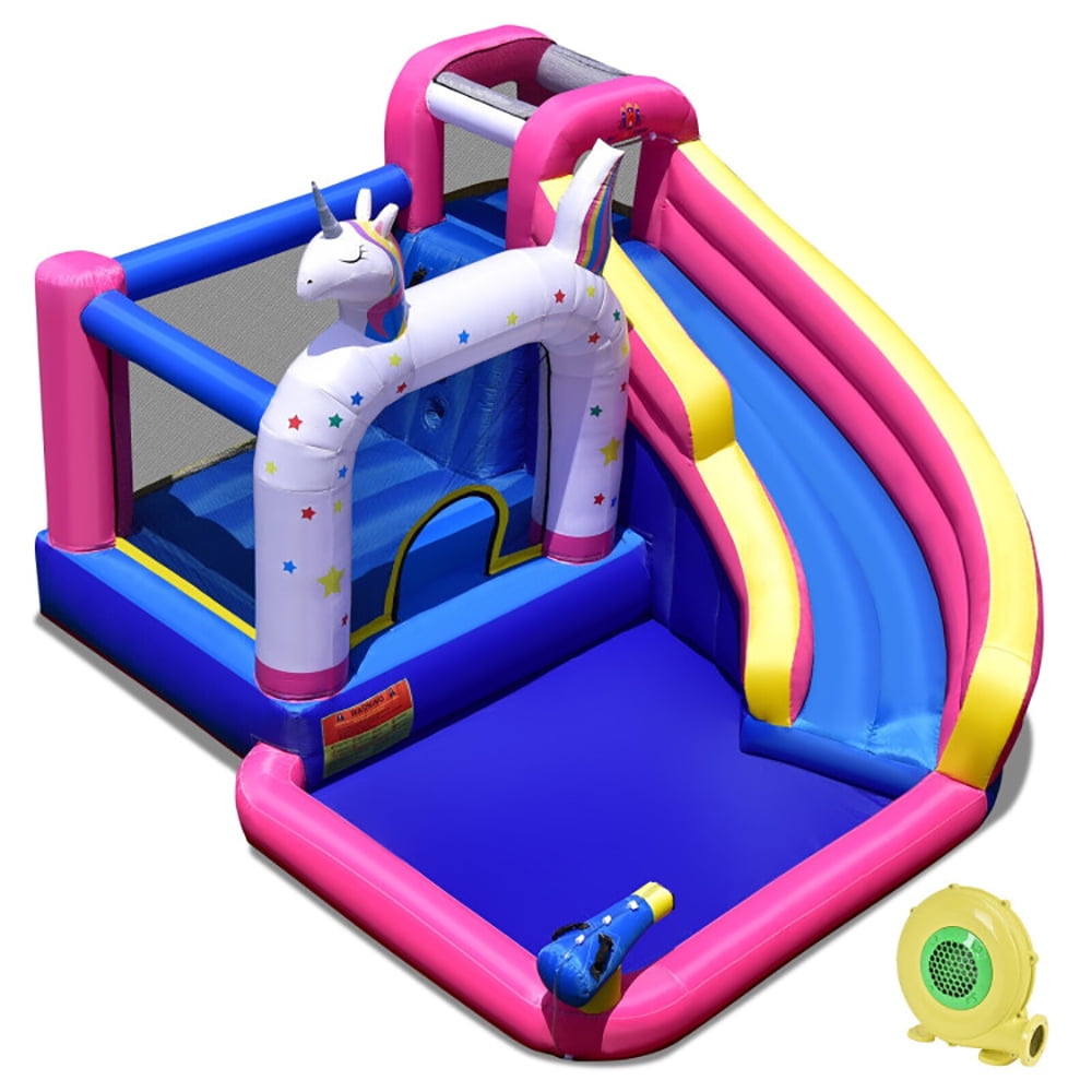 Aimee Lii Unicorn Bounce Castle with 480W Air Blower, Kids Bounce House for 3-12 Aimee Lii Unicorn Bounce Castle with 480W Air Blower, Kids Bounce House for 3-12