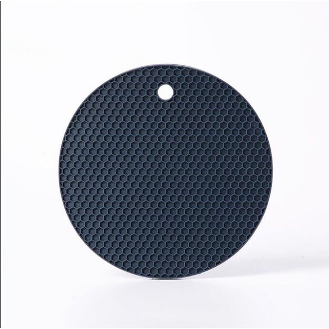 Soporte para ollas de silicona, almohadillas calientes de goma con aislamiento antideslizante multiusos, tapete antideslizante resistente al calor, paquete de 1 cuadrado