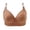 Khaki, variant on Minimizer Bras for Women Plus Size Fashion Rhinestones Heart Print Wireless Comfy Push Up Bralettes All-Day