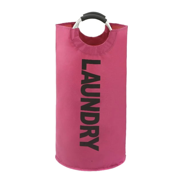 LPSSTORE Foldable Aluminum Handle Cloth Storage Laundry Hamper for Bathroom & Bedroom