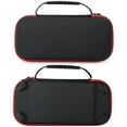 thumbnail image 2 of Bolsa de almacenamiento portátil, funda de transporte, bolsa dura protectora EVA para consola de juegos Nintendo Switch, cremallera roja, 2 of 5