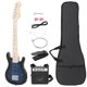thumbnail image 1 of Smartxchoices Guitarra eléctrica de 30 pulgadas, kit de iniciación para niños con amplificador, púas, bolsa de transporte, correa para el hombro, cable y kit de accesorios, cuerpo de madera maciza, az, 1 of 5