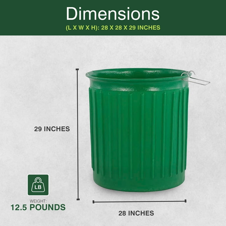 Chem-Tainer 60 Gallon Carry Landscape Barrel with Steel Top Ring