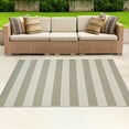 thumbnail image 6 of Couristan 3.9' x 5.5' Gray and Beige Striped Rectangular Outdoor Area Throw Rug, 6 of 10