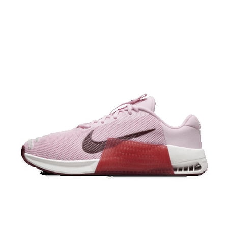Nike Metcon 9 Women's Workout Shoes Color: Pink Foam/Platinum Tint/Adobe/Dark Team Red Size: 11.5