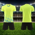 thumbnail image 2 of Fesfesfes Boys Kids Football Soccer Set,5-13Years Breathable Short Sleeve Top,Elastic Waist Athletic Shorts,Youth Sports Training Game Active Outfit, 2 of 7