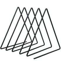 Masteelf Triangle File Folder Rack 4 Sections File Holder File Storage Sorter Stand Desktop File Organizer Wire Organizer Rack Magazine Paper Folder Holder Black