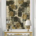 thumbnail image 2 of Designart 'Abstract Gold Glamour Squares I' Modern & Transitional Print on Natural Pine Wood, 2 of 3