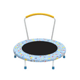 thumbnail image 5 of Leumius 36" Trampoline for Kids,3 Foot Indoor Outdoor Trampoline with Foam Handle,No-Gap Safe Design,Kid Trampoline with Safety Enclosure Net for Boys Girls, Ages 1-8,Blue, 5 of 6