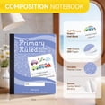 ONAVIA Primary Composition Notebook K-2, Half Page Ruled Primary ...