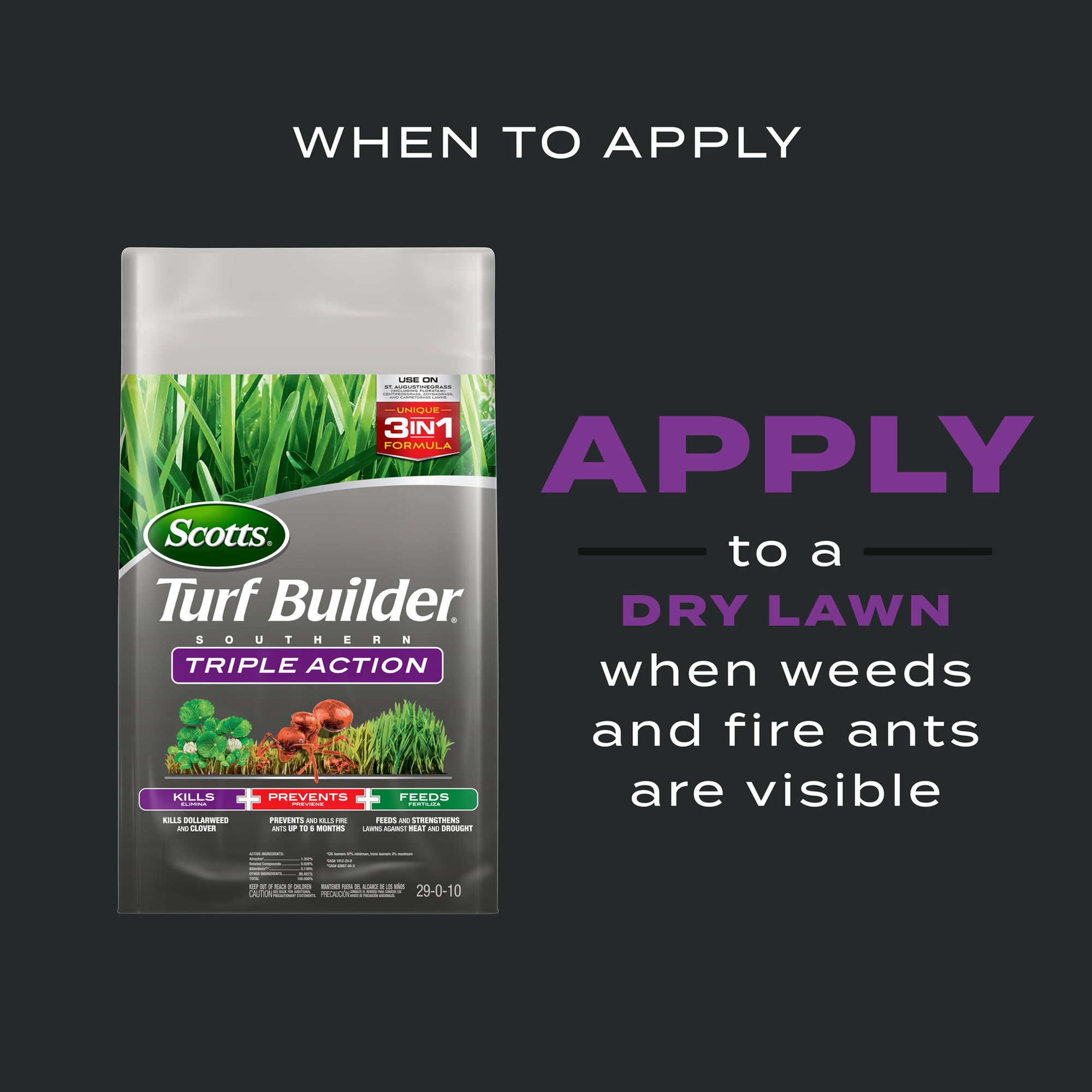 Scotts Turf Builder Southern Triple Action, 13.32 lbs., 4,000 sq. ft.