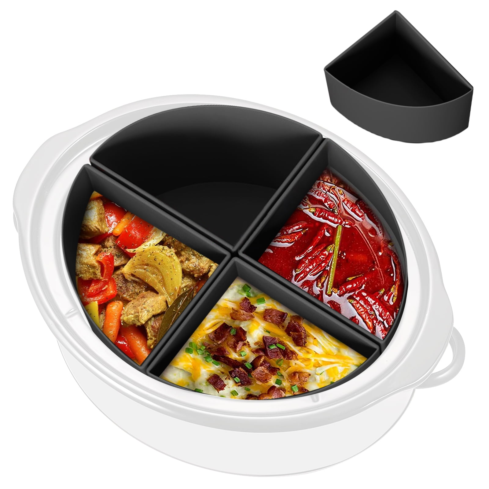 Slow Cooker Liners,cook 4 Things At Once And Easy Clean,slow Cooker Pot  Dividersuitable For 6-8 Qt Crock, Silicone Slow Cooker Pot Liners Oval For  Hotels,restaurant, Bulk Kitchenware&tableware - Temu United Arab Emirates