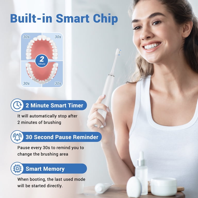 NEXPURE Sonic Electric Toothbrush, 60-Day Battery, 5 Modes photo 8