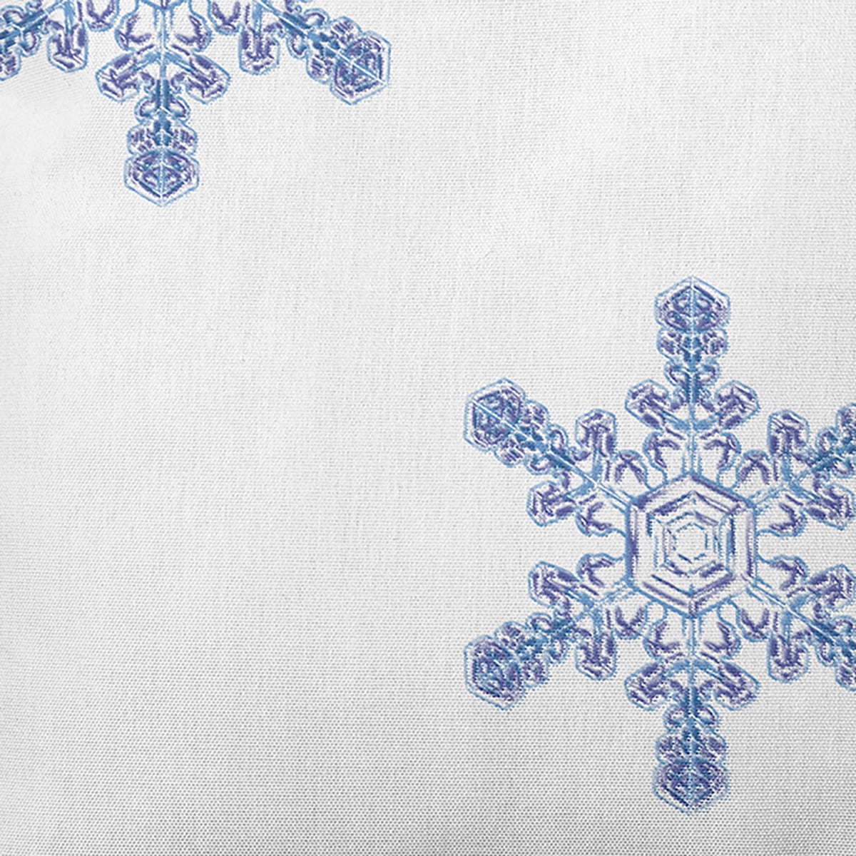 16" x 16" Simply Daisy Flurries Winter Polyester Accent Pillow, White (1 Count)