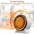thumbnail image 4 of 1000W Electric Space Heater Ceramic Heater Fan Heating Fan with 3 Modes 3S Fast Heating Tip-over Overheating Protection for Home Office Dormitry, 4 of 14