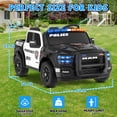 thumbnail image 3 of QUIKRA Licensed Ram 2500 24 Volt Ride on Toys for Big Kids, 2 Seater Electric Car for Kids with Remote Control, Bed Storage, Megaphone,4.3 Mph Max Speed, 3 of 10