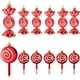 thumbnail image 3 of Decoraciones navideñas para el hogar, 6 unidades por lote, piruletas enchapadas, dulces, carámbanos en caja, adornos para árboles de Navidad, Año Nuevo 2023, 3 of 4