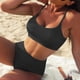 thumbnail image 3 of Conjunto de Bikini Sexy Gibobby Bikinis con estampado sólido para mujer traje de baño cintura alta Push Up, 3 of 5