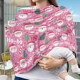 thumbnail image 3 of Renewold Santa Claus Ho Ho Pink Baby Car Seat Covers, Nursing Cover Carseat Canopy, Baby Breastfeeding Cover,Multi Use Nursing Scarf, Infant Stroller Cover, 3 of 4