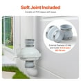 thumbnail image 5 of VEVOR 4 to 4.5 inch Radon Mitigation Fan System, Quiet 260 CFM Radon Mitigation Kit with 2 Couplers, Waterproof Radon Fan Electric Inline Duct Fan Exhaust Fan for Indoor Outdoor Ventilation, 5 of 9