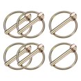 thumbnail image 1 of Uxcell 6Pack Pasador de Anillo, 4.5x30mm Pasadores de Remolque de Acero al Carbono con Zinc de Color, 1 of 1