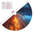 thumbnail image 3 of Yiaed Red And Blue Fire Dragon E Print Christmas Tree Skirt , Tree SkirtsTree Mat for Christmas Winter Holiday Indoor Decorations-48", 3 of 7