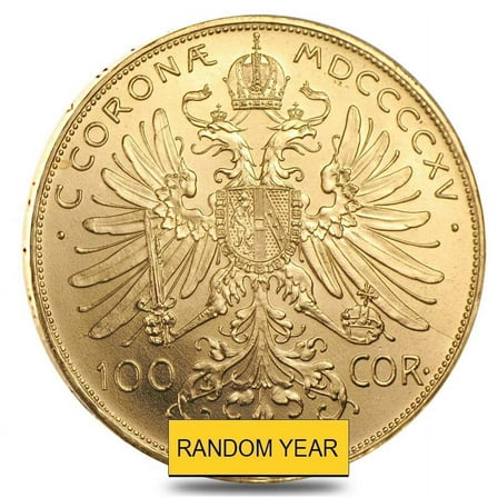 100 Corona Austrian Gold Coin AU/BU (Random Year)