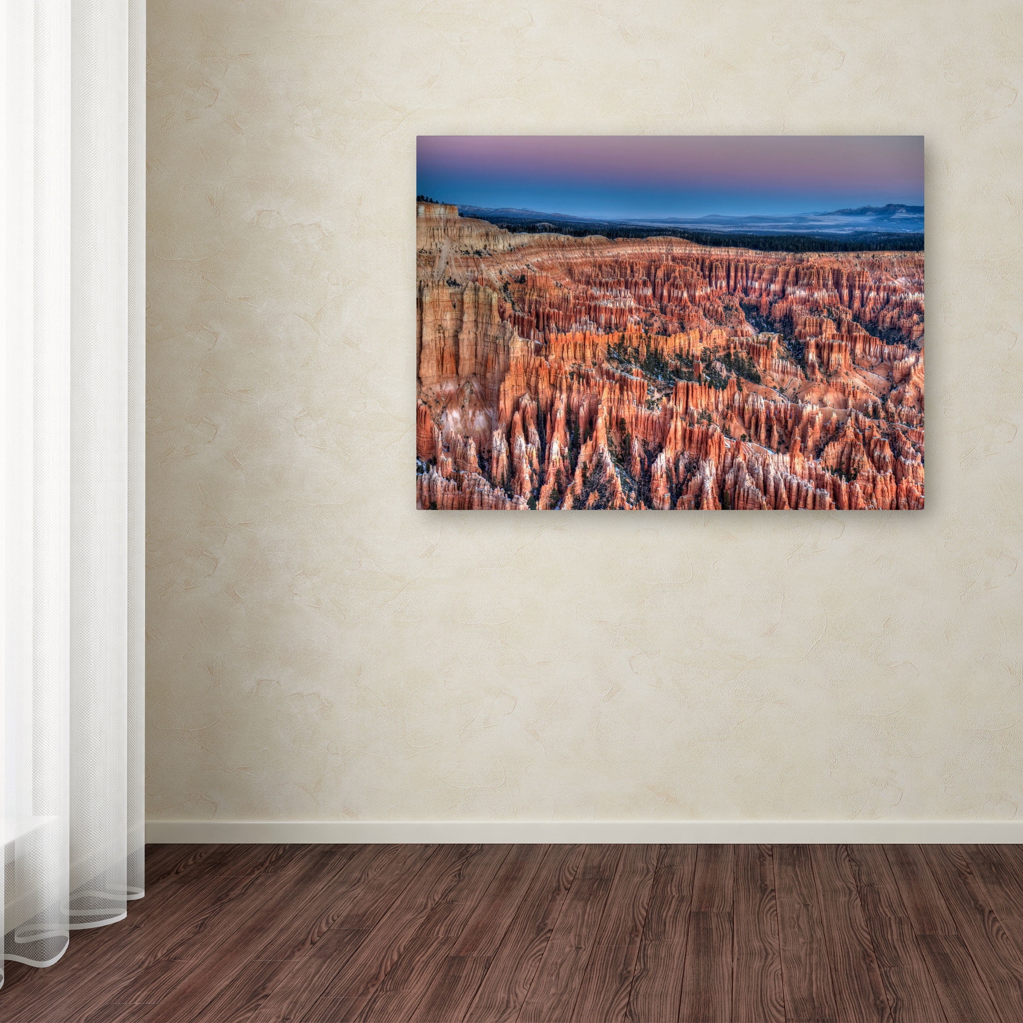 Trademark Fine Art "Bryce Dawn" Canvas Art by Pierre Leclerc