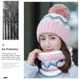 thumbnail image 3 of Guardurnaity Gorro de lana para mujer, gorro cálido decorativo, cómodo invierno, protección para los oídos, decoración de cabeza tejida, gorros Sombreros Gris claro Guardurnaity AP013286-05, 3 of 6