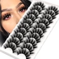 thumbnail image 2 of GROINNEYA-3D False Mink Lashes Fluffy Soft Slim Volume Natural Long False Lashes Maquillaje reutilizable 5 pares 10 pares hola suerte unisex, 2 of 2