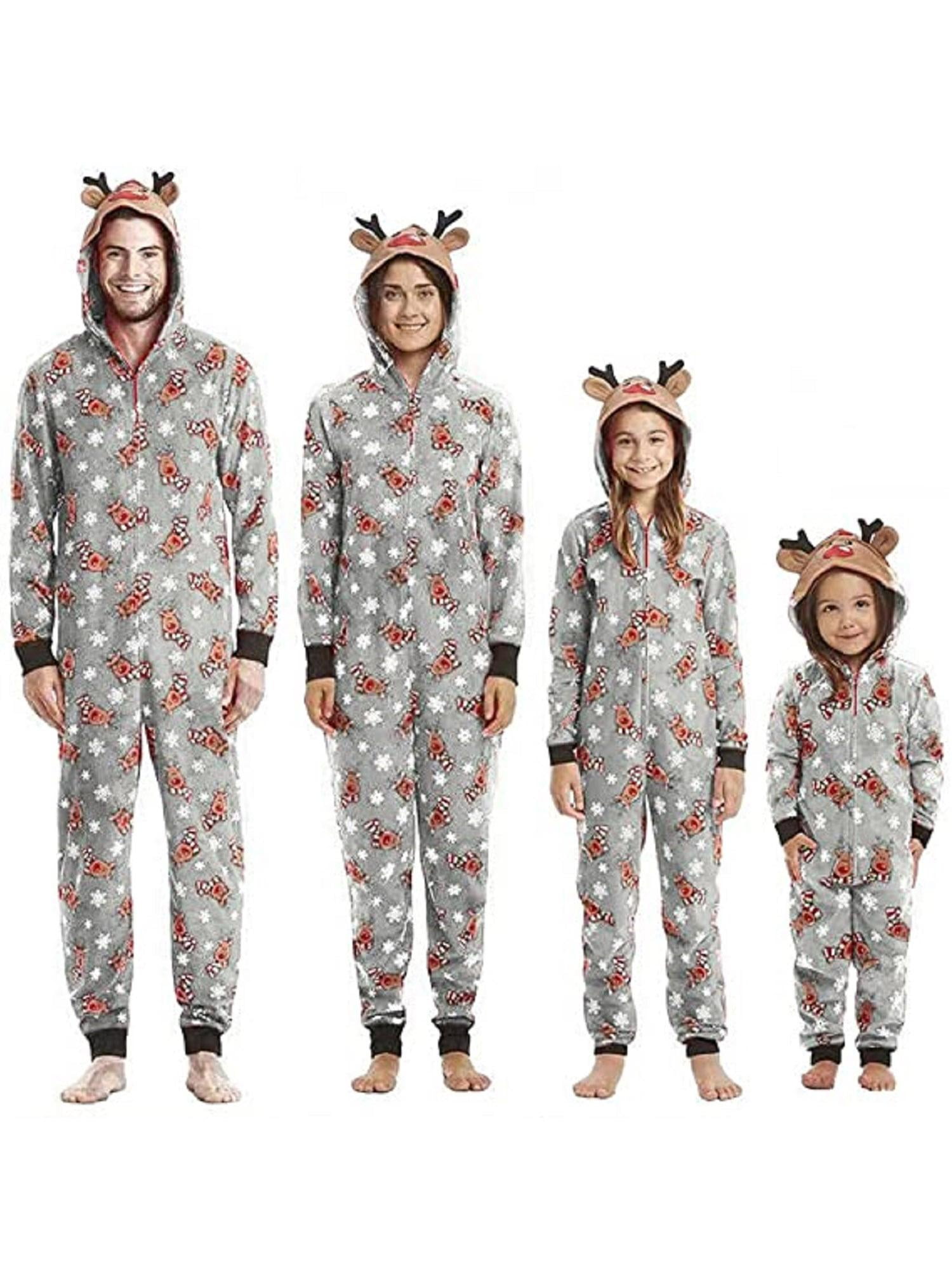 grey reindeer pajamas