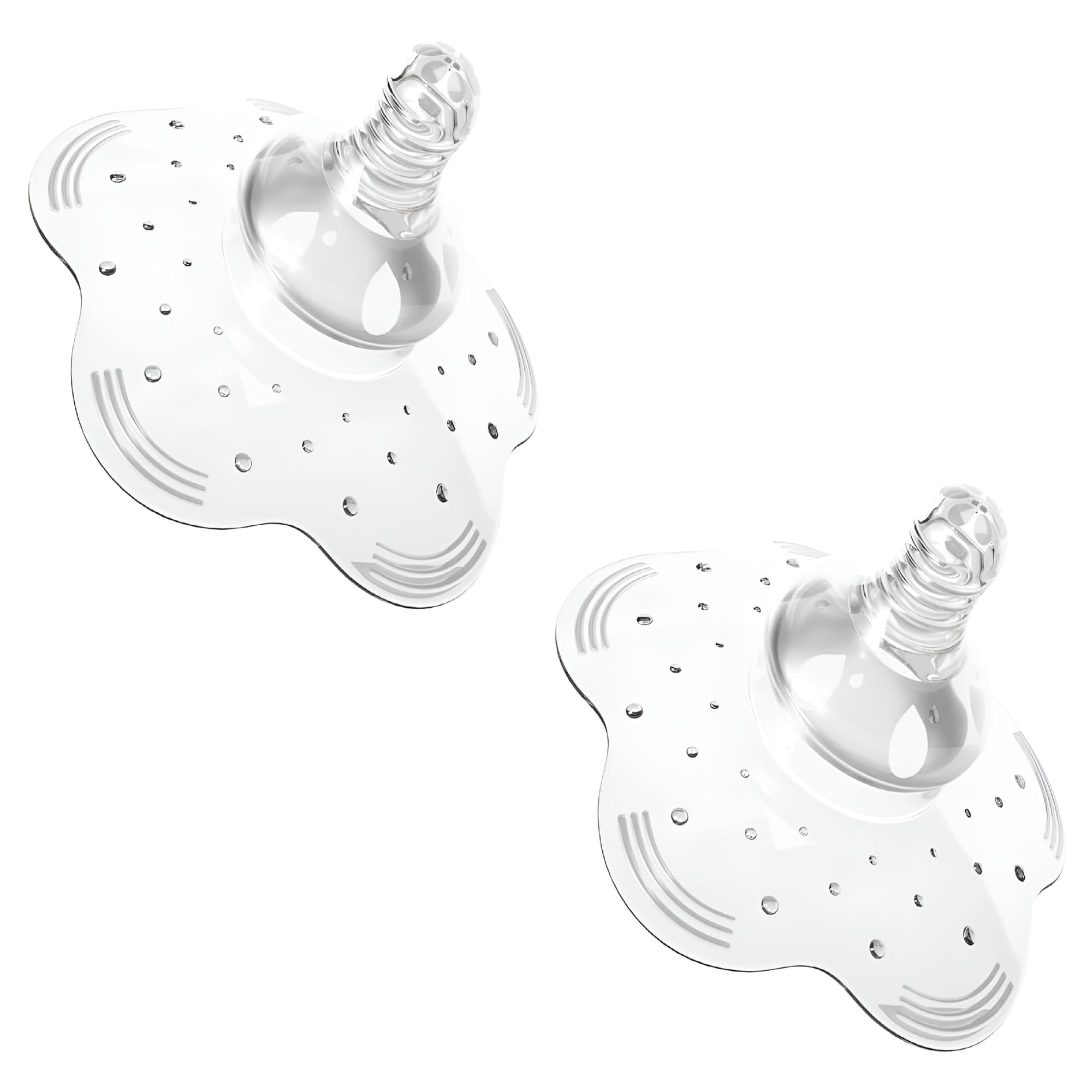 XIRQI 2026 New Nipple Shield,Premium Contact Nippleshield for Breastfeeding with Latch Difficulties Or Flat Or Inverted Nipples Non-Toxic,Soft Silicone with Travel Carrying Case,2Pcs,White
