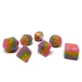 thumbnail image 4 of Pastel 4 Tone Dice Set - Violet, Blue, Green, Pink - 7 Piece Set, 4 of 5